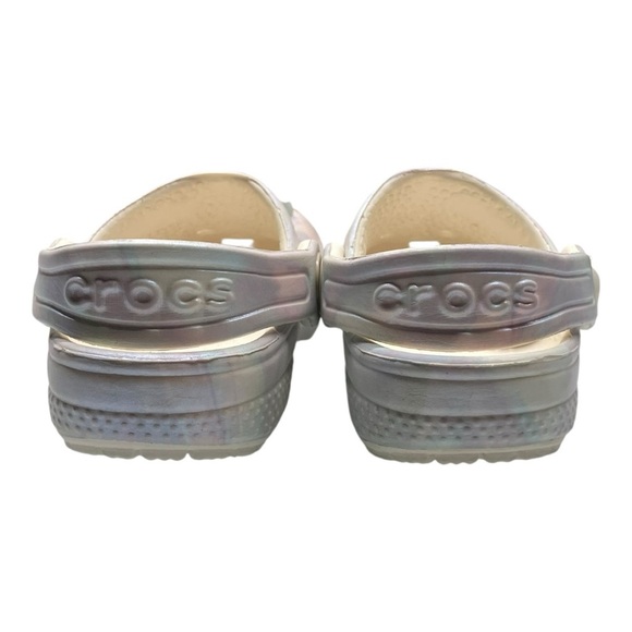 CROCS Kids Iridescent Slippers with Sea Charms - Picture 10 of 12